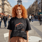 No Shit Shirts - Oversize Shirt (Frontprint Large): Cooking is a skill, not a gender. - Gender Roles - basic