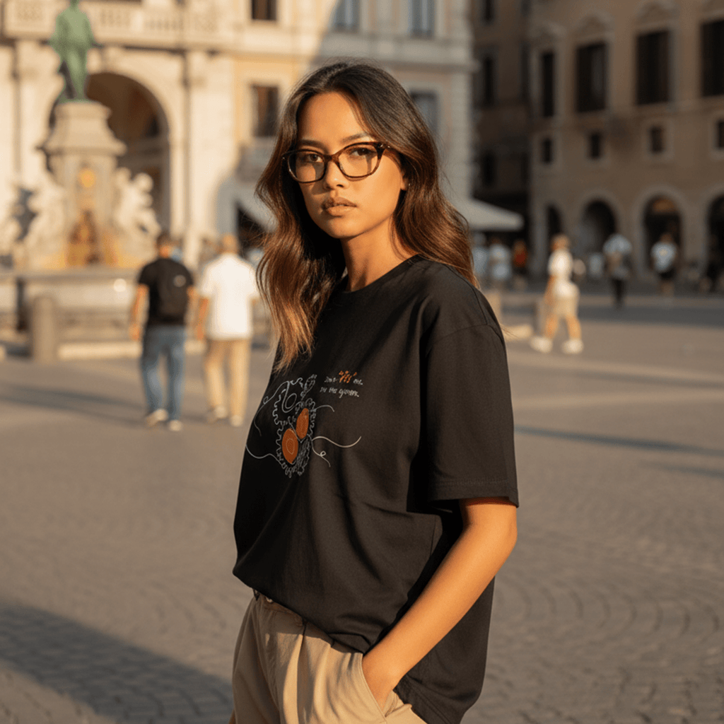 No Shit Shirts - Oversize Shirt (Frontprint Large): Don’t “fix” me. Fix the system. - Oversize Shirts - basic
