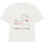 No Shit Shirts - Oversize Shirt (Frontprint Large): Every chest deserves respect. Regardless of inventory. - Body & Autonomy & Sexism - basic