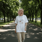 No Shit Shirts - Oversize Shirt (Frontprint Large): I didn’t come from your rib. - Body & Autonomy & Sexism - basic