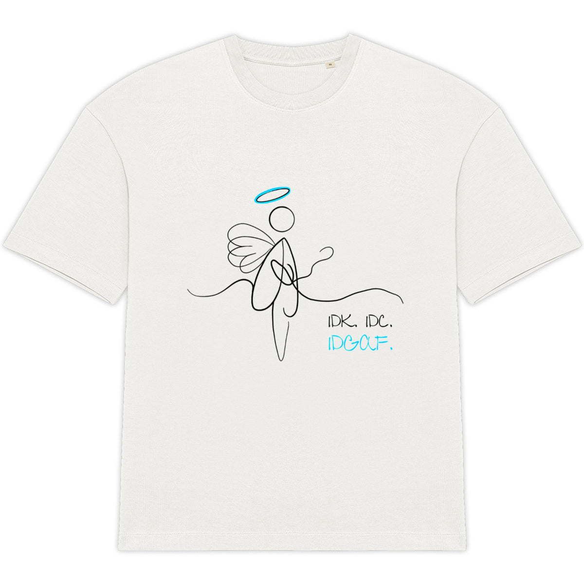 No Shit Shirts - Oversize Shirt (Frontprint Large): IDK. IDC. IDGAF. - Oversize Shirts - basic