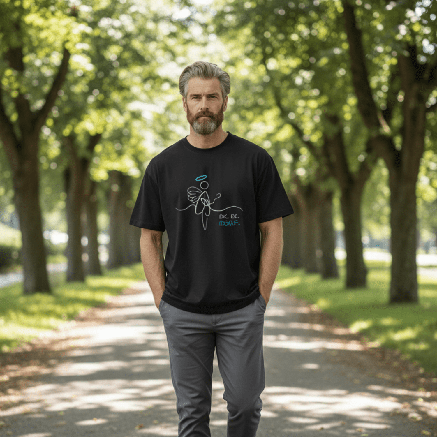 No Shit Shirts - Oversize Shirt (Frontprint Large): IDK. IDC. IDGAF. - Oversize Shirts - basic