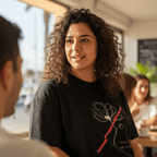 No Shit Shirts - Oversize Shirt (Frontprint Large): I’ll take power over flowers - Oversize Shirts - basic