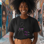 No Shit Shirts - Oversize Shirt (Frontprint Large): My Body, My Rules - Body & Autonomy & Sexism - basic