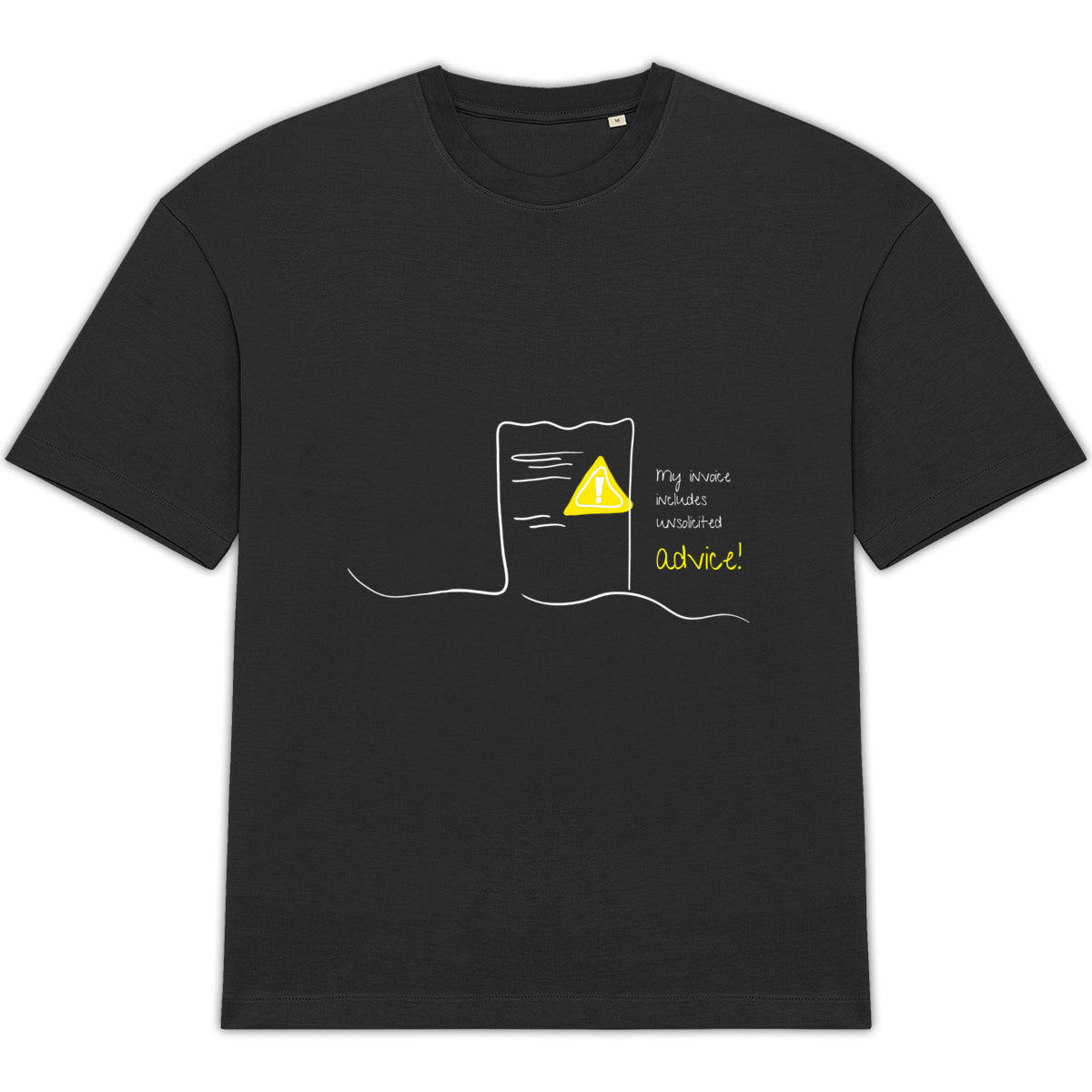 No Shit Shirts - Oversize Shirt (Frontprint Large): My invoice includes unsolicited advice. - Mansplaining - basic