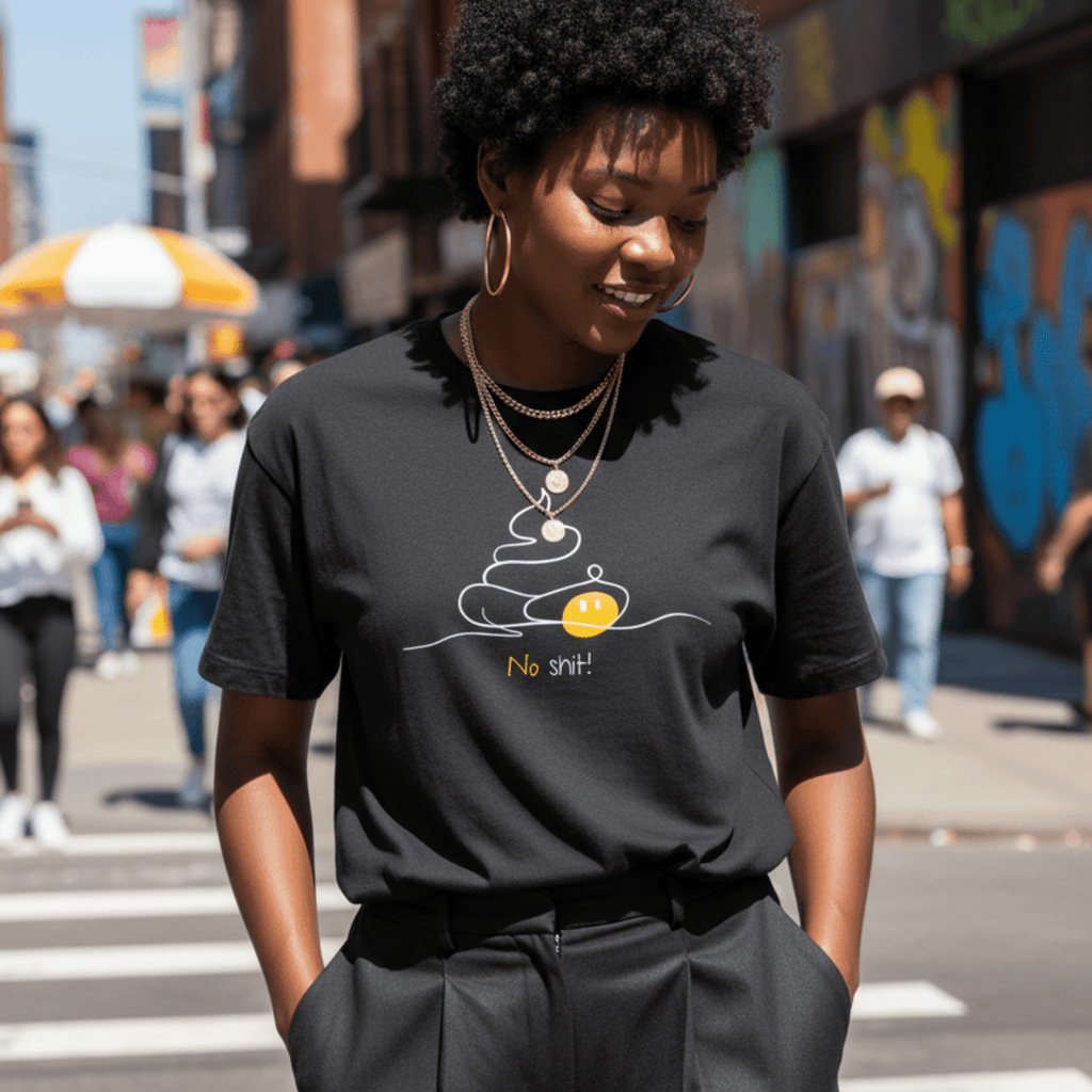 No Shit Shirts - Oversize Shirt (Frontprint Large): No Shit! - Oversize Shirts - basic