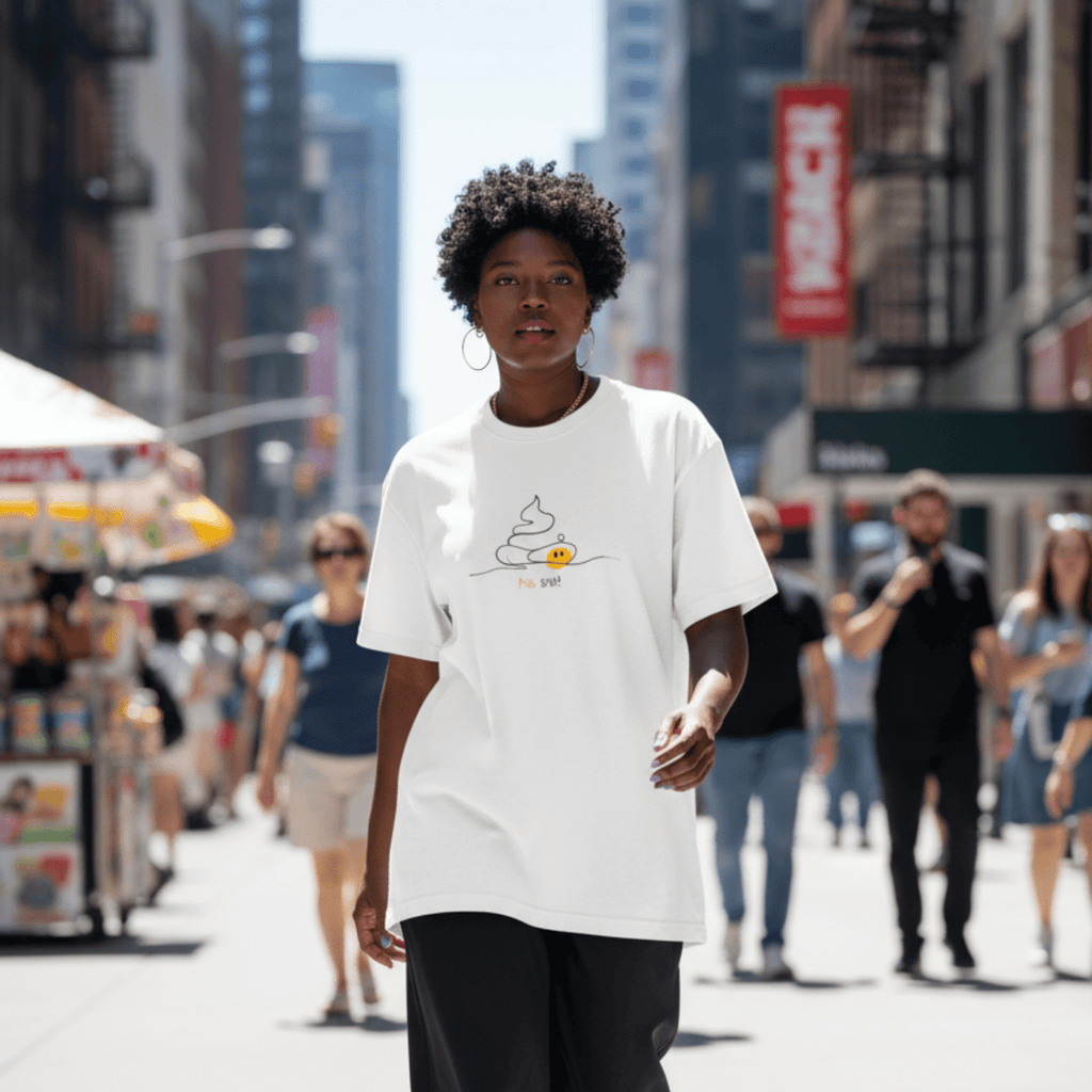 No Shit Shirts - Oversize Shirt (Frontprint Large): No Shit! - Oversize Shirts - basic