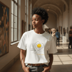 No Shit Shirts - Oversize Shirt (Frontprint Large): Scrambled eggs need skill, not chromosomes. - Gender Roles - basic