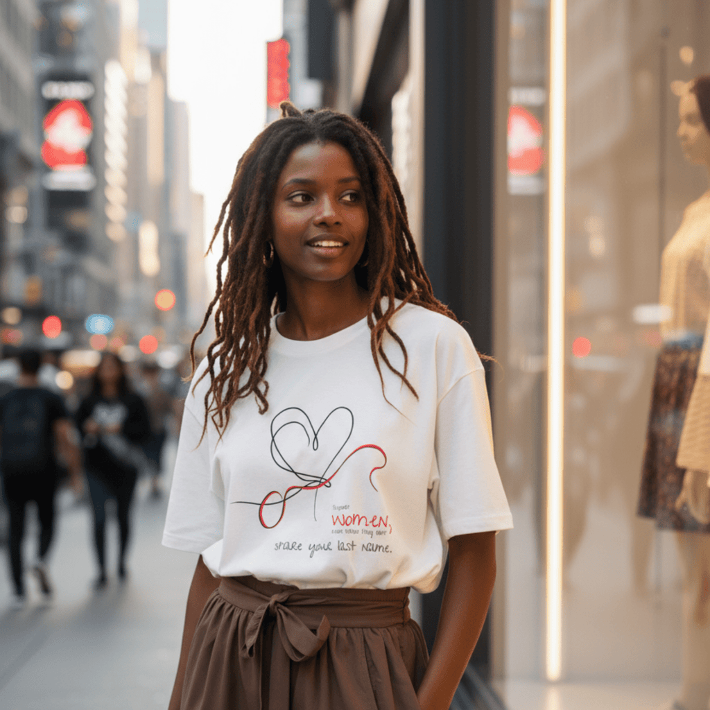 No Shit Shirts - Oversize Shirt (Frontprint Large): Support women, even when they don’t share your last name. - Oversize Shirts - basic