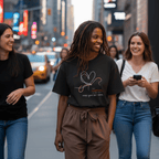 No Shit Shirts - Oversize Shirt (Frontprint Large): Support women, even when they don’t share your last name. - Oversize Shirts - basic