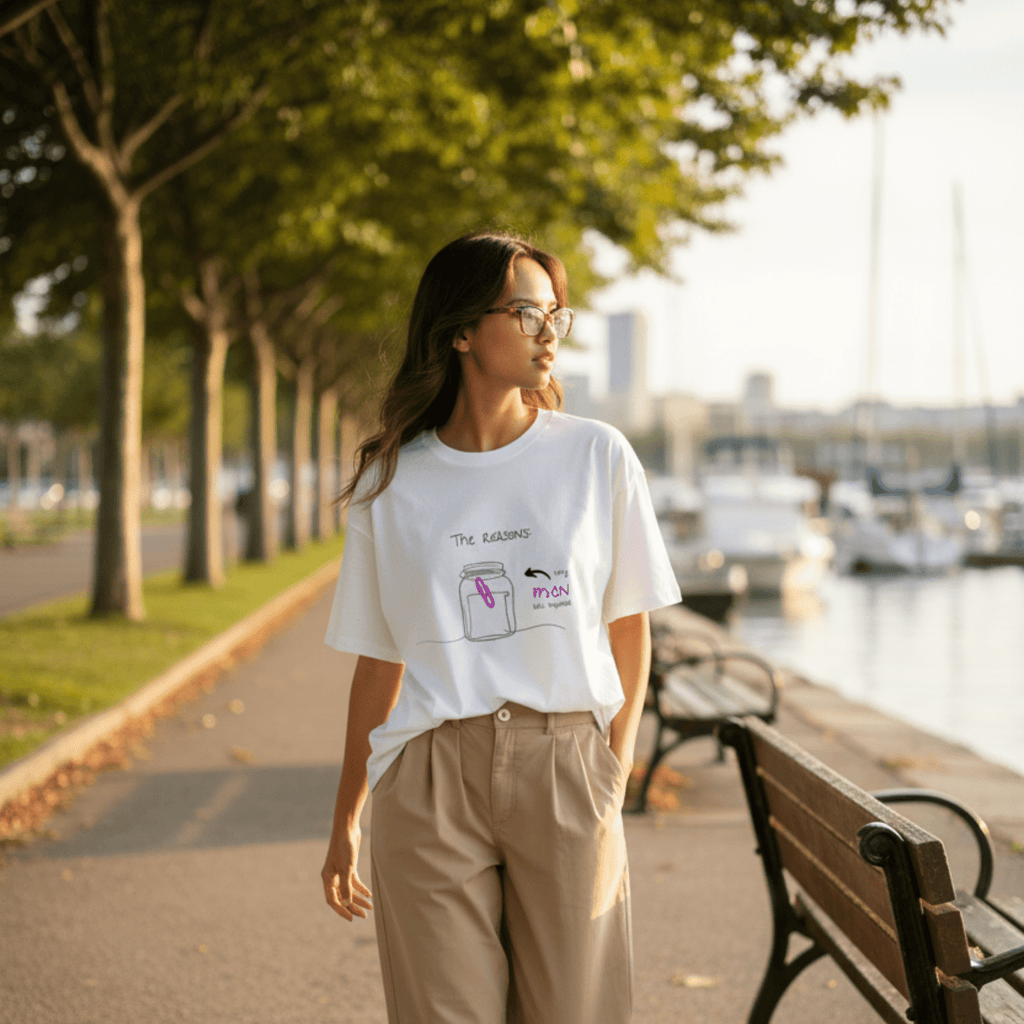 No Shit Shirts - Oversize Shirt (Frontprint Large): The reasons why men are superior: - Gender Roles - basic