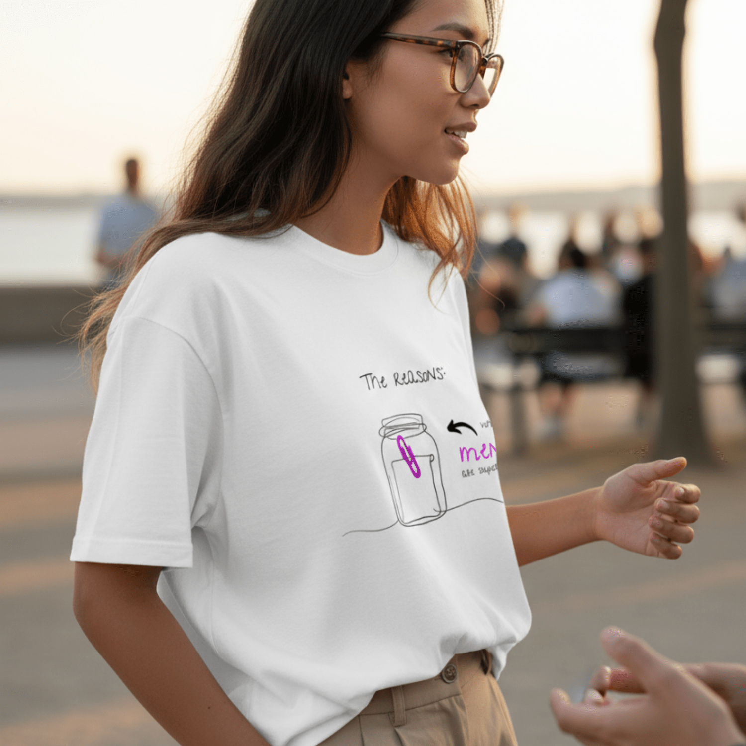 No Shit Shirts - Oversize Shirt (Frontprint Large): The reasons why men are superior: - Gender Roles - basic