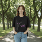 No Shit Shirts - Oversize Shirt (Frontprint Large): We all have nipples! - Body & Autonomy & Sexism - basic