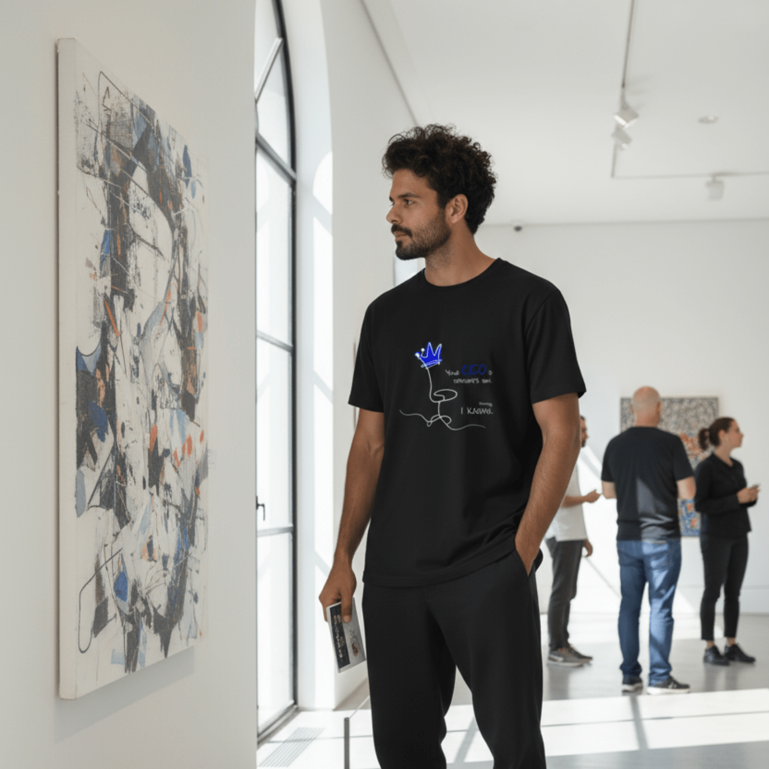 No Shit Shirts - Oversize Shirt (Frontprint Large): Your CEO is someone’s son. Shocking, I know. - Equal Pay - basic