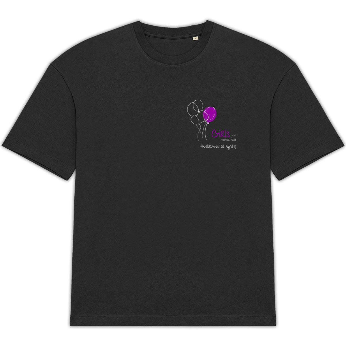 No Shit Shirts - Oversize Shirt: Girls just wanna have fun(damental rights) - Oversize Shirts - basic