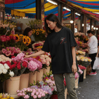 No Shit Shirts - Oversize Shirt: I’ll take power over flowers - Oversize Shirts - basic