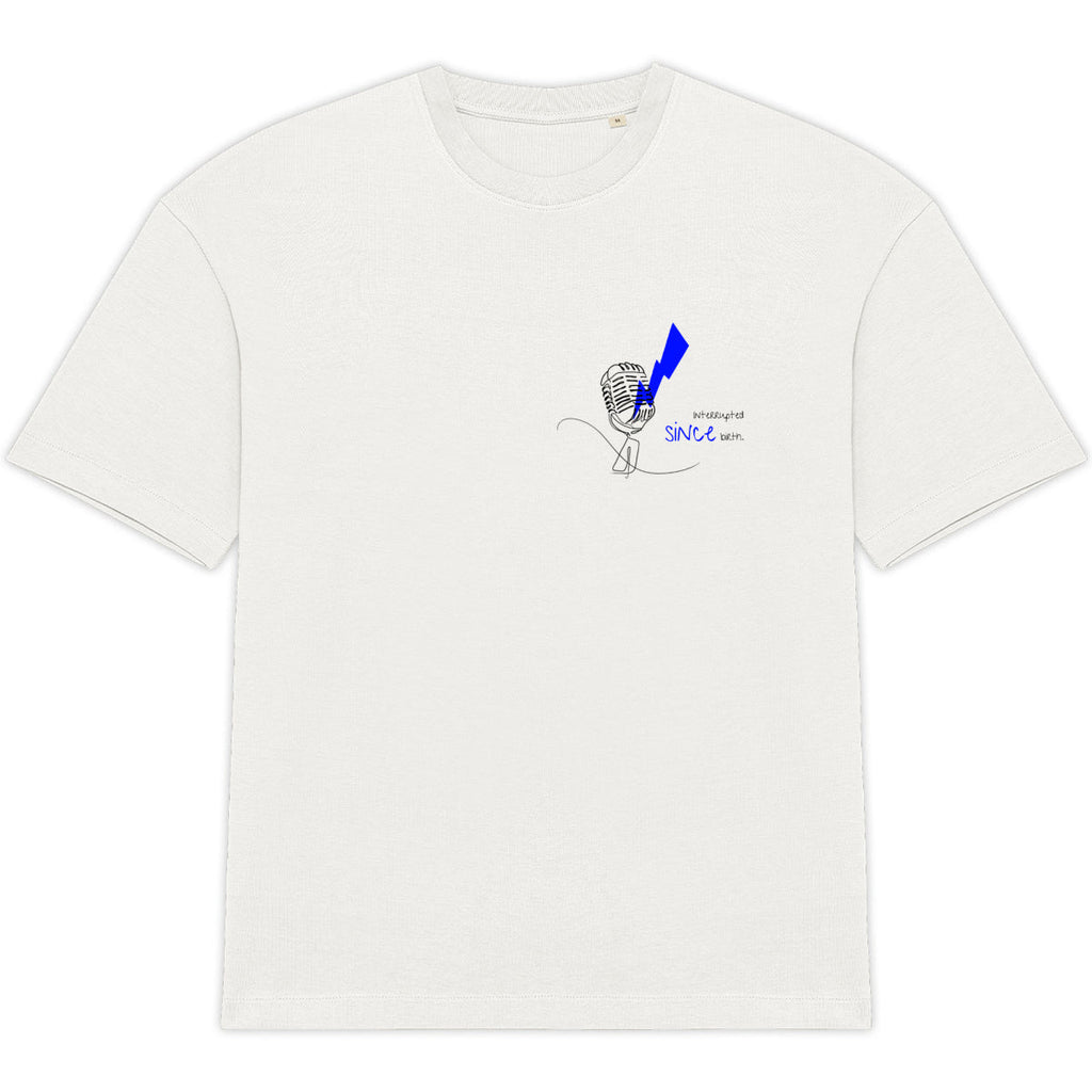 No Shit Shirts - Oversize Shirt: Interrupted since birth. - Mansplaining - basic