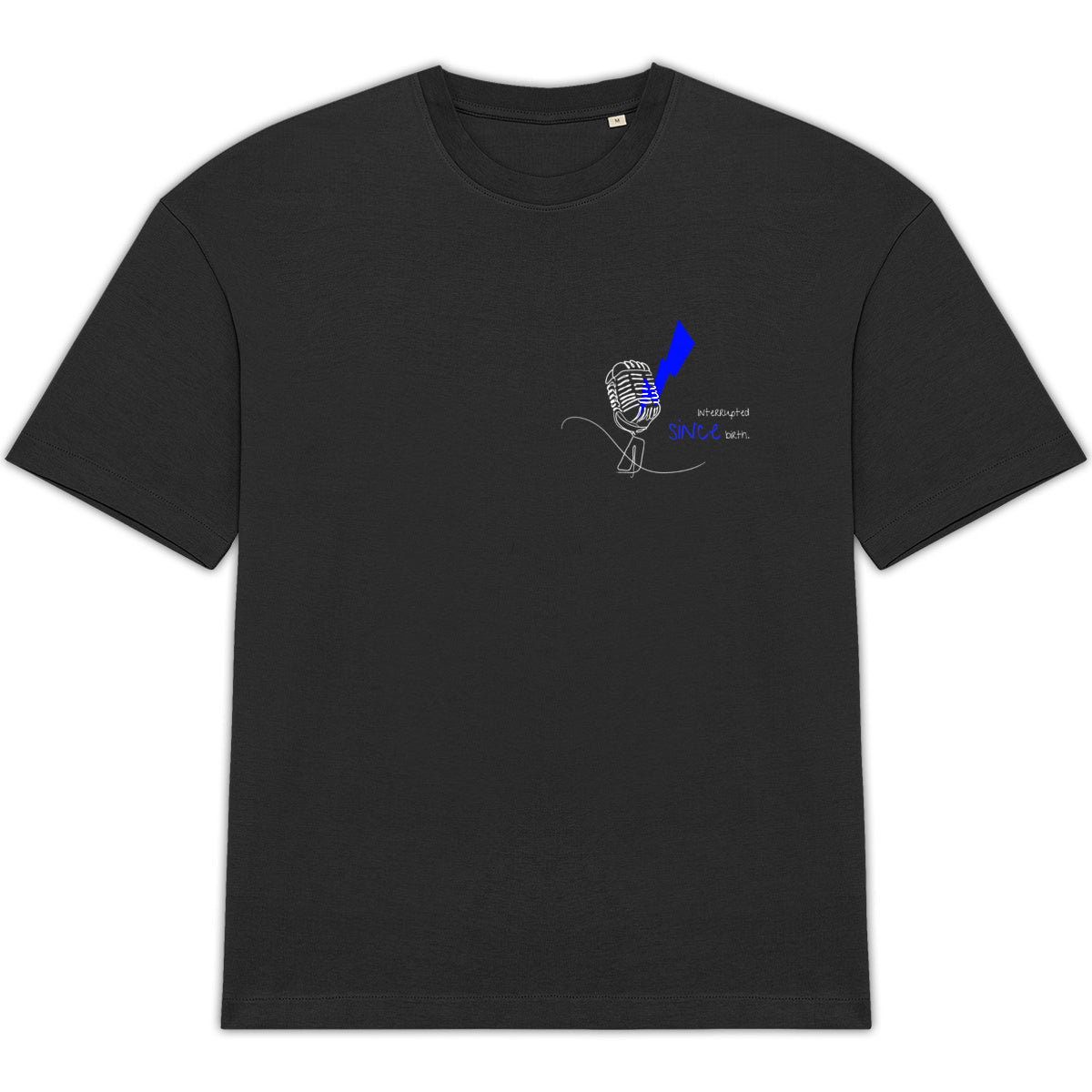 No Shit Shirts - Oversize Shirt: Interrupted since birth. - Mansplaining - basic