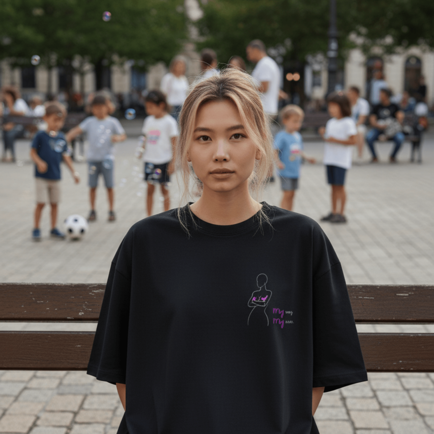 No Shit Shirts - Oversize Shirt: My Body, My Rules - Body & Autonomy & Sexism - basic