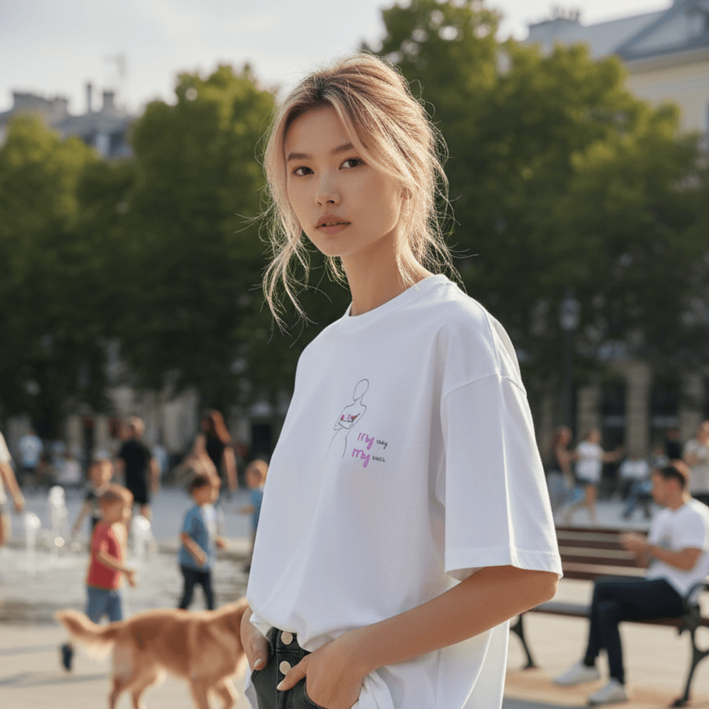 No Shit Shirts - Oversize Shirt: My Body, My Rules - Body & Autonomy & Sexism - basic