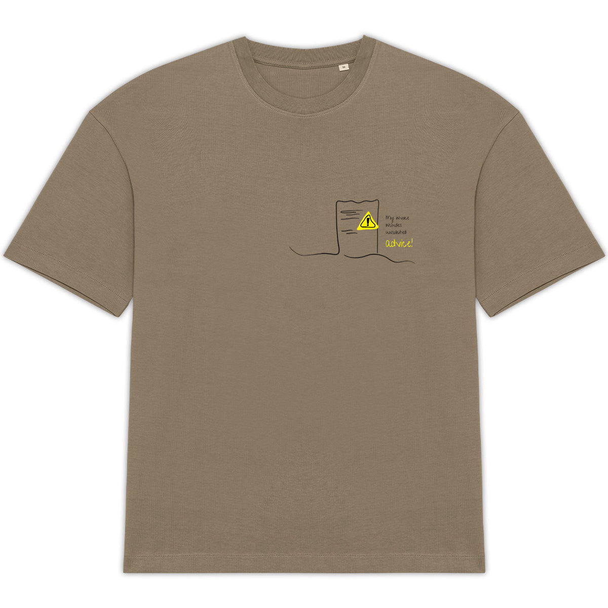 No Shit Shirts - Oversize Shirt: My invoice includes unsolicited advice. - Mansplaining - basic