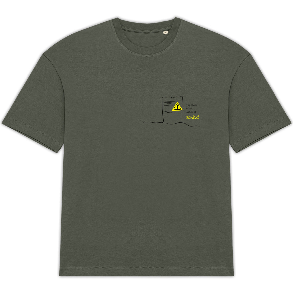 No Shit Shirts - Oversize Shirt: My invoice includes unsolicited advice. - Mansplaining - basic