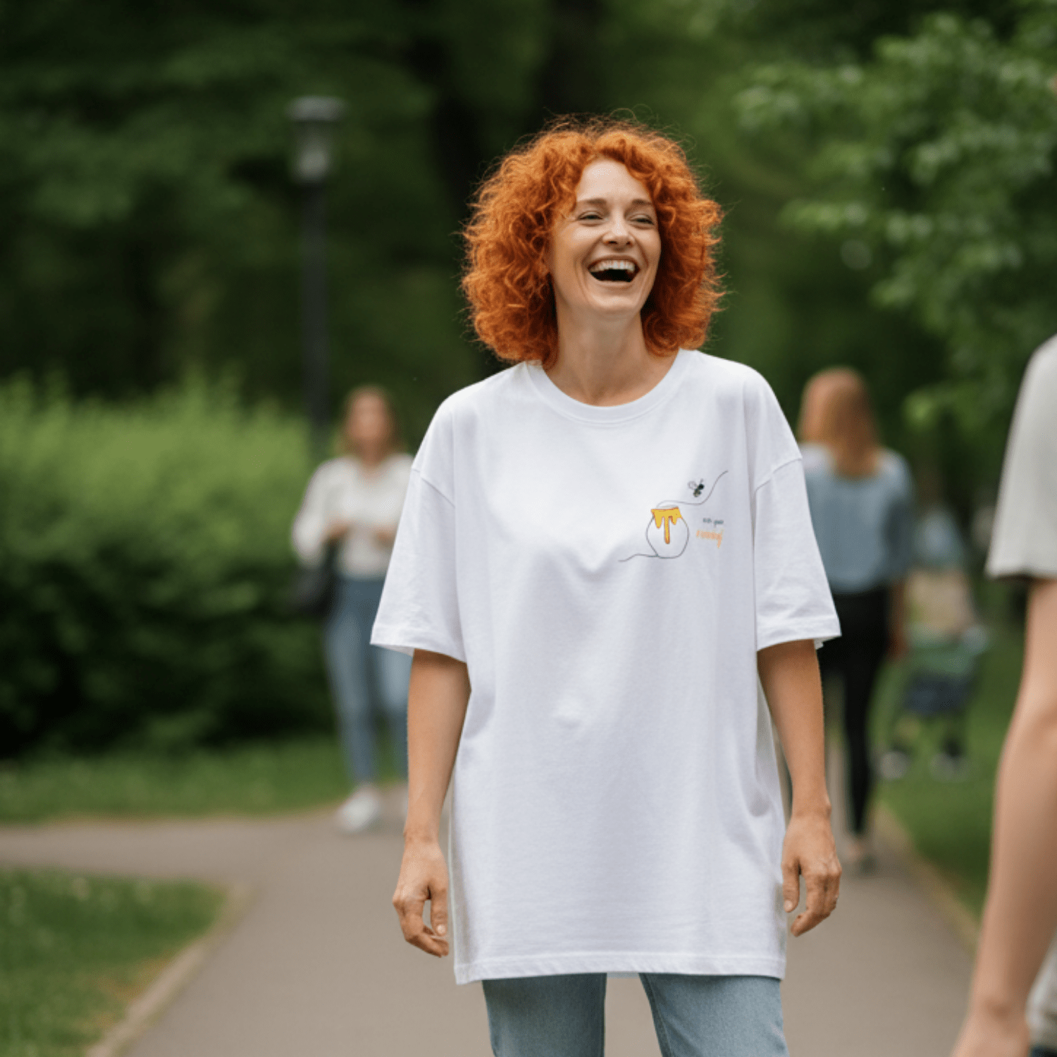 No Shit Shirts - Oversize Shirt: Not your honey - Body & Autonomy & Sexism - basic