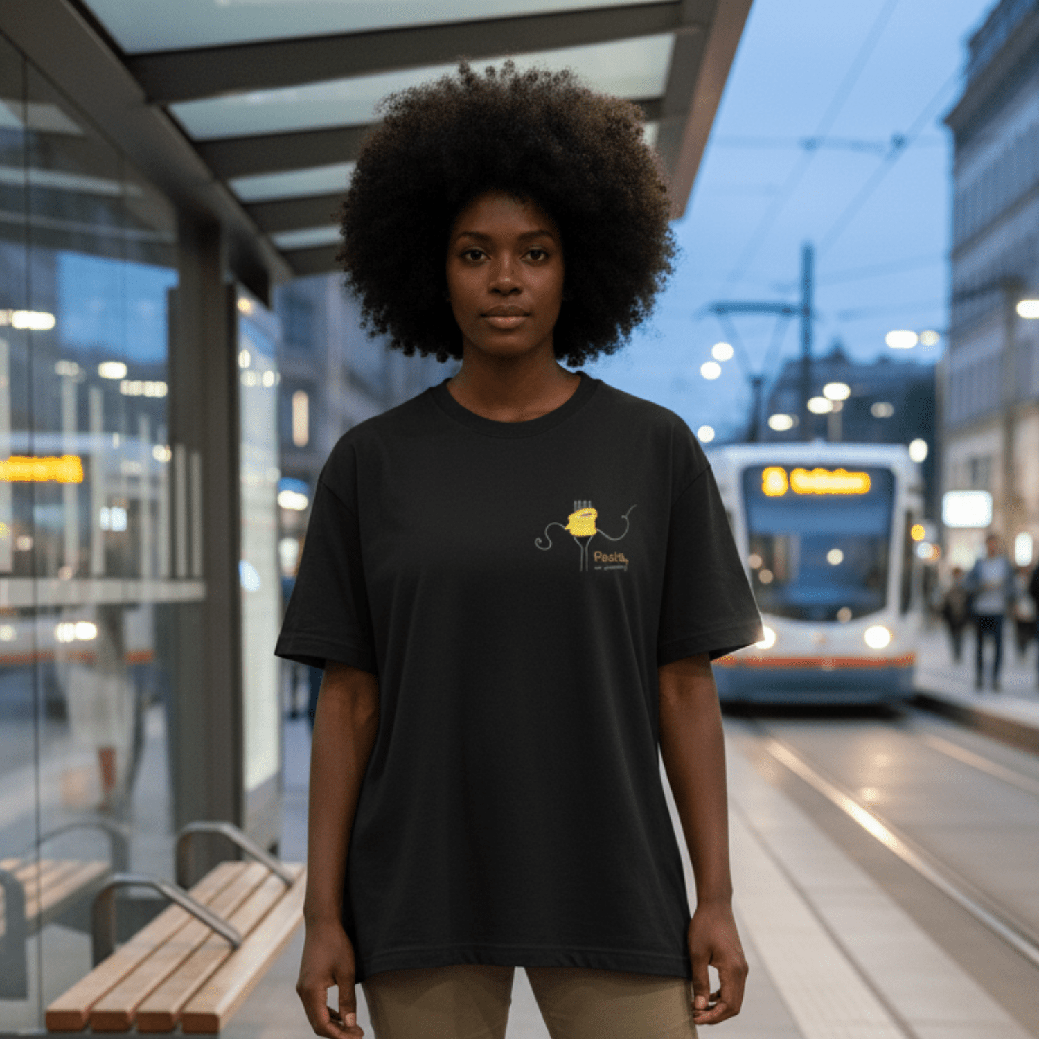 No Shit Shirts - Oversize Shirt: Pasta, not patriarchy - Oversize Shirts - basic