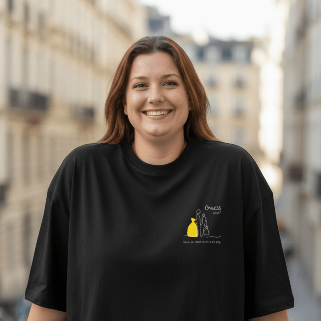 No Shit Shirts - Oversize Shirt: Same job. Same hours. Less pay. Guess who? - Equal Pay - basic