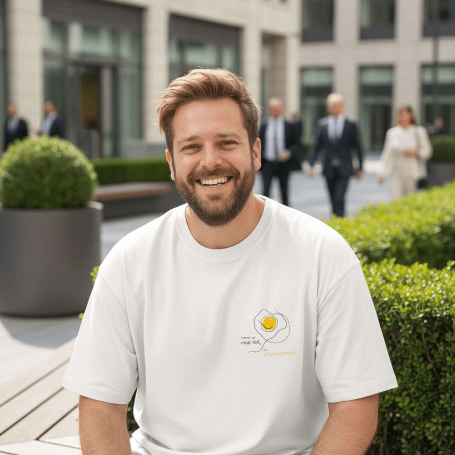 No Shit Shirts - Oversize Shirt: Scrambled eggs need skill, not chromosomes. - Gender Roles - basic