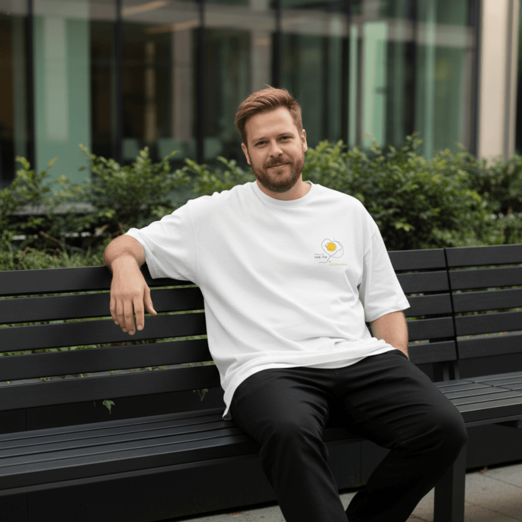 No Shit Shirts - Oversize Shirt: Scrambled eggs need skill, not chromosomes. - Gender Roles - basic