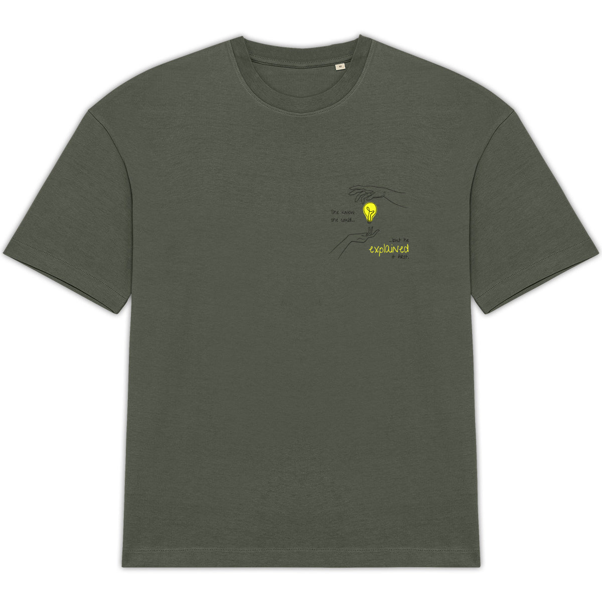 No Shit Shirts - Oversize Shirt: She knew she could, but he explained it first. - Mansplaining - basic