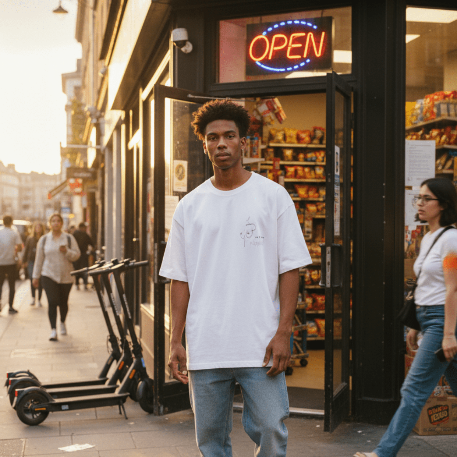 No Shit Shirts - Oversize Shirt: We all have nipples! - Body & Autonomy & Sexism - basic