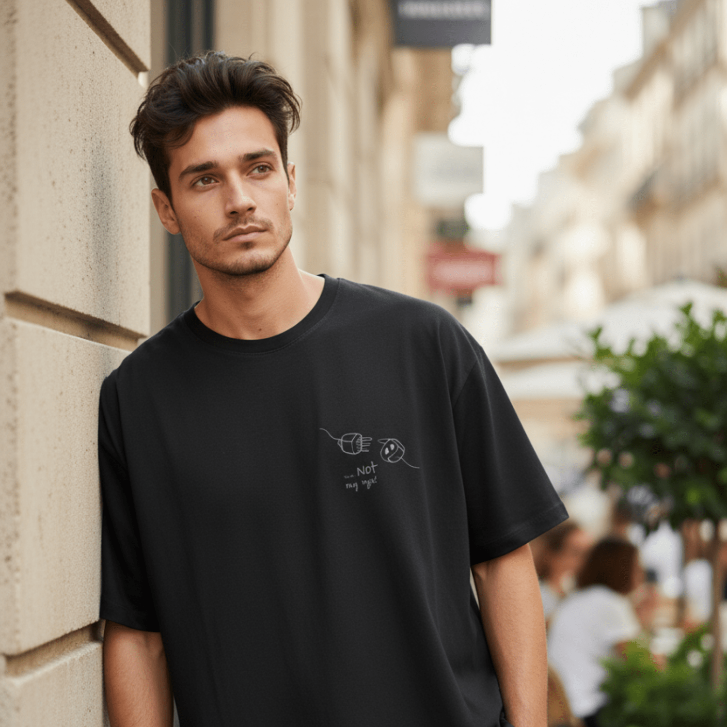 No Shit Shirts - Oversize Shirt: Your not my type - Body & Autonomy & Sexism - basic