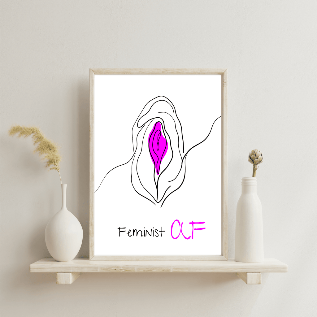 No Shit Shirts - Poster: Feminist AF - Poster - basic