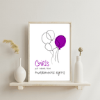 No Shit Shirts - Poster: Girls just wanna have fun(damental rights) - Poster - basic