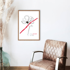 No Shit Shirts - Poster: I’ll take power over flowers - Poster - basic