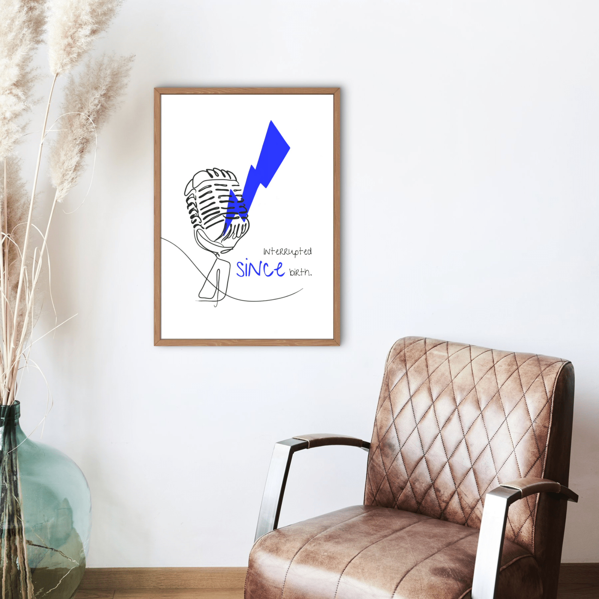 No Shit Shirts - Poster: Interrupted since birth. - Mansplaining - basic