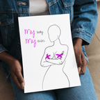 No Shit Shirts - Poster: My Body, My Rules - Body & Autonomy & Sexism - basic