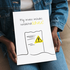 No Shit Shirts - Poster: My invoice includes unsolicited advice. - Mansplaining - basic