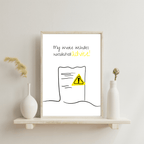 No Shit Shirts - Poster: My invoice includes unsolicited advice. - Mansplaining - basic