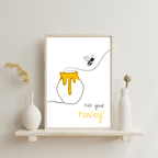 No Shit Shirts - Poster: Not your honey - Body & Autonomy & Sexism - basic