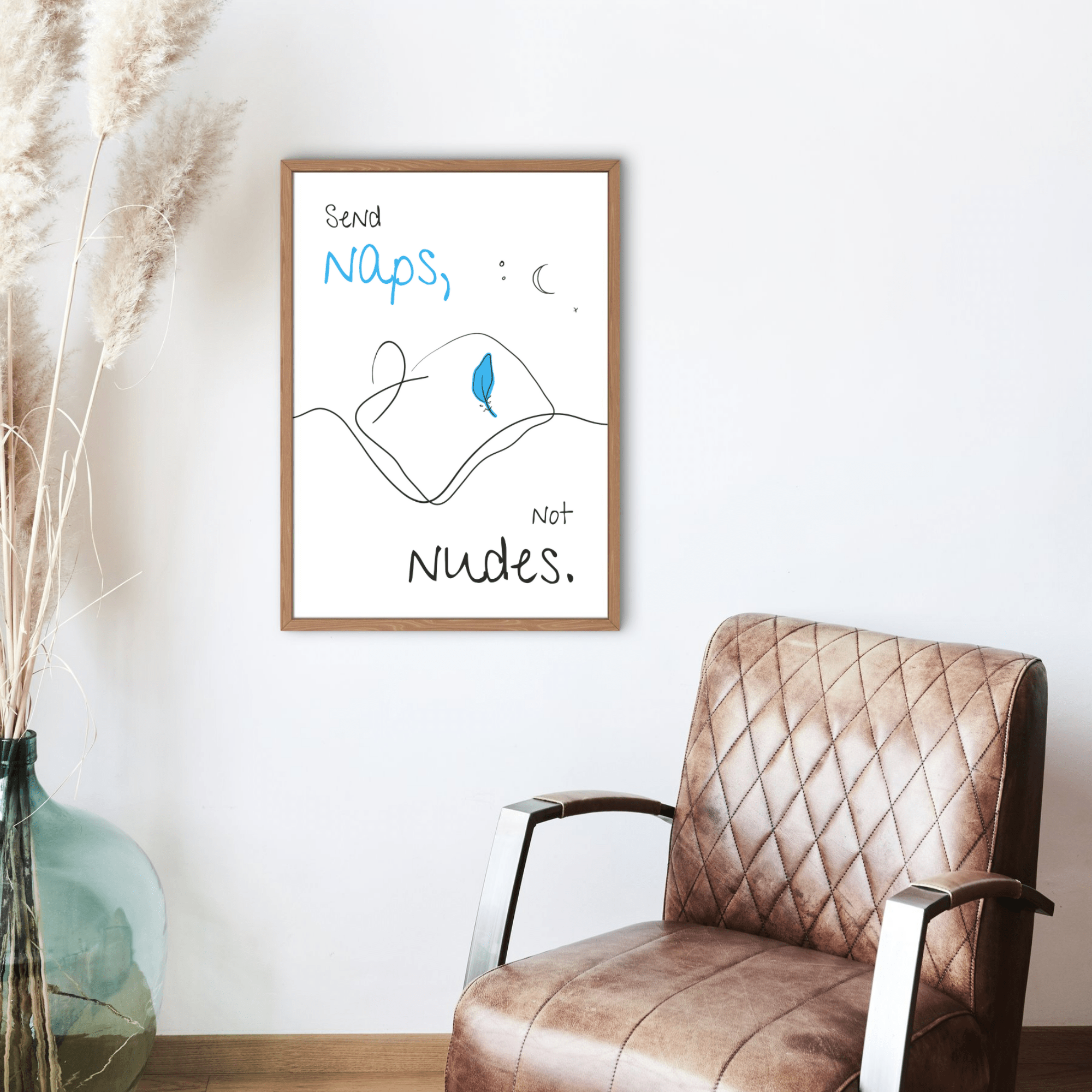 No Shit Shirts - Poster: Send Naps, Not Nudes - Body & Autonomy & Sexism - basic