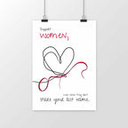 No Shit Shirts - Poster: Support women, even when they don’t share your last name. - Poster - basic