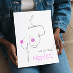 No Shit Shirts - Poster: We all have nipples! - Body & Autonomy & Sexism - basic