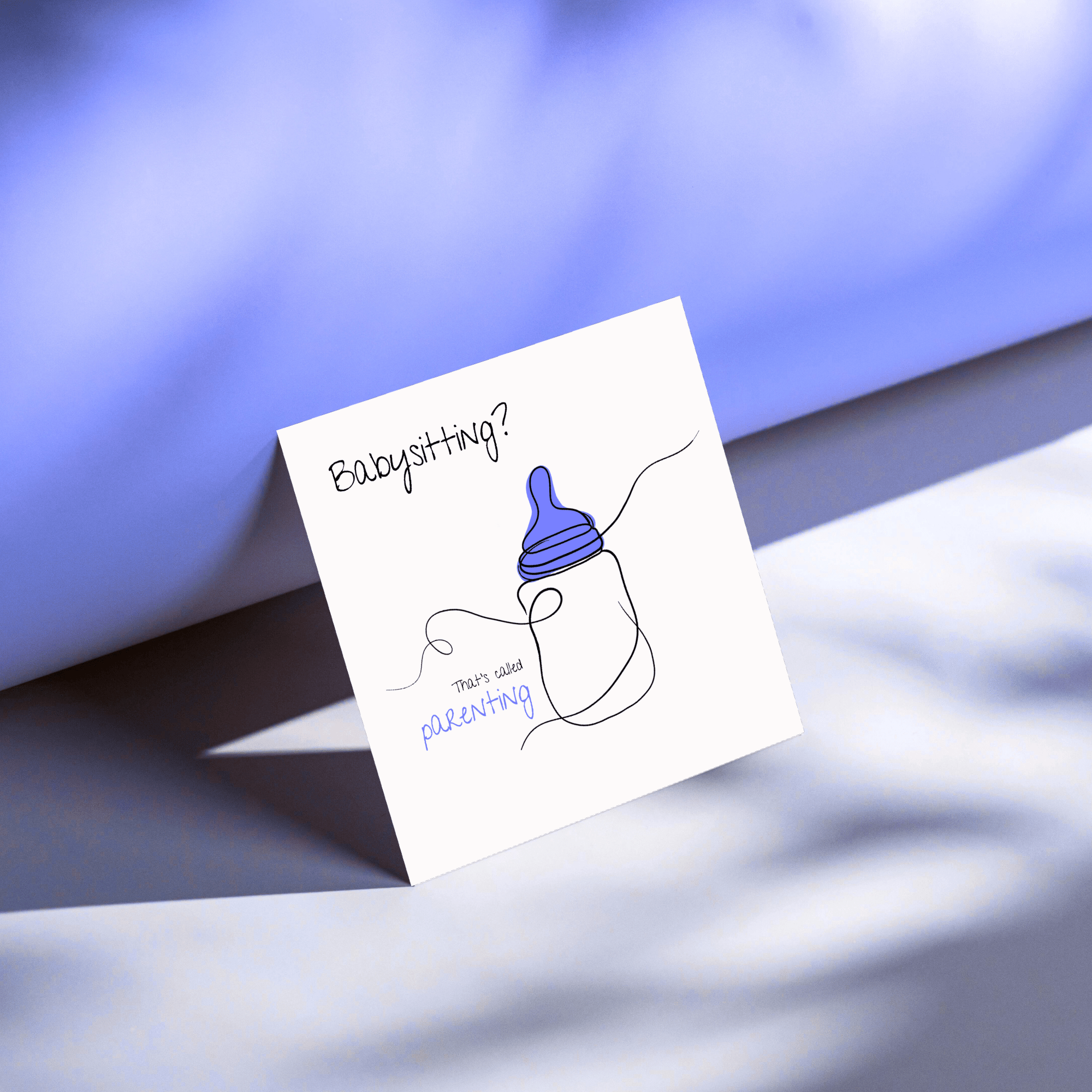 No Shit Shirts - Sticker: Babysitting? That’s called parenting! - Gender Roles - basic