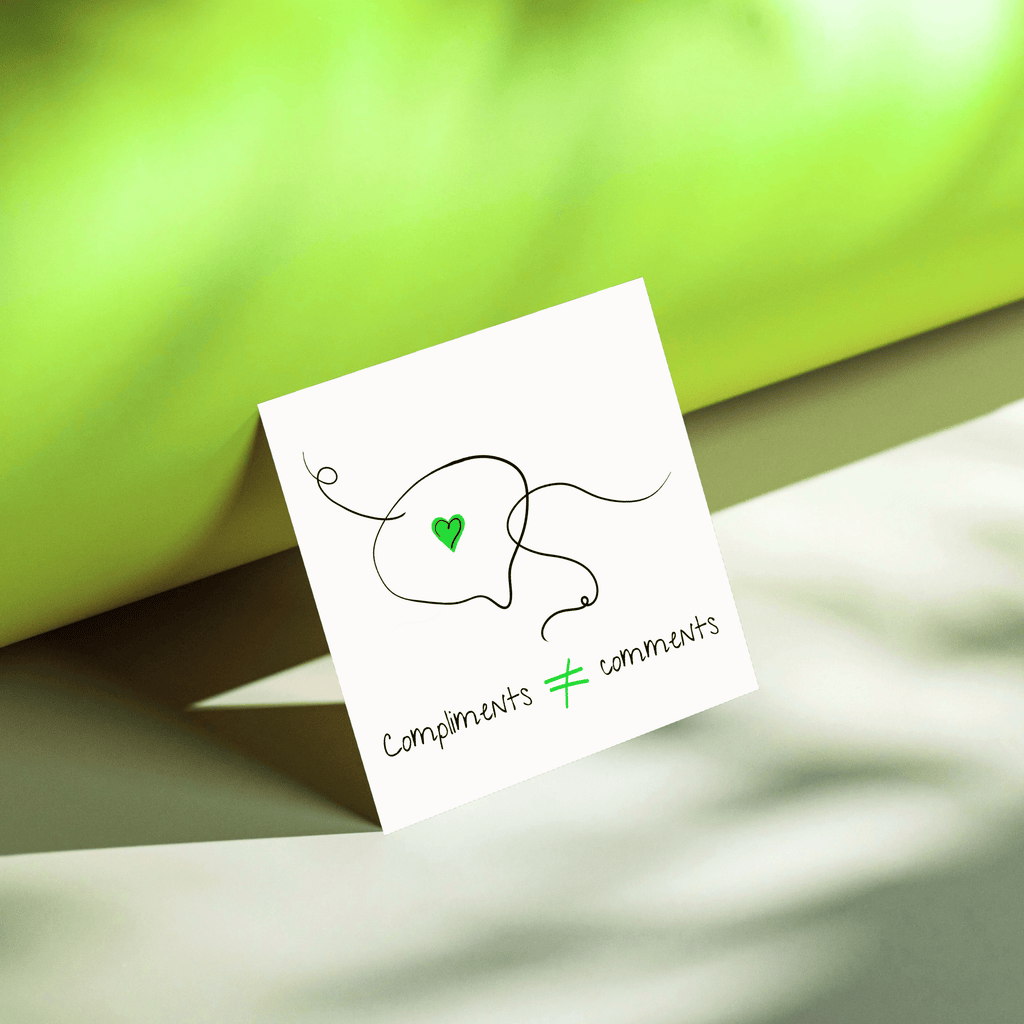 No Shit Shirts - Sticker: Compliments ≠ comments. - Mansplaining - basic