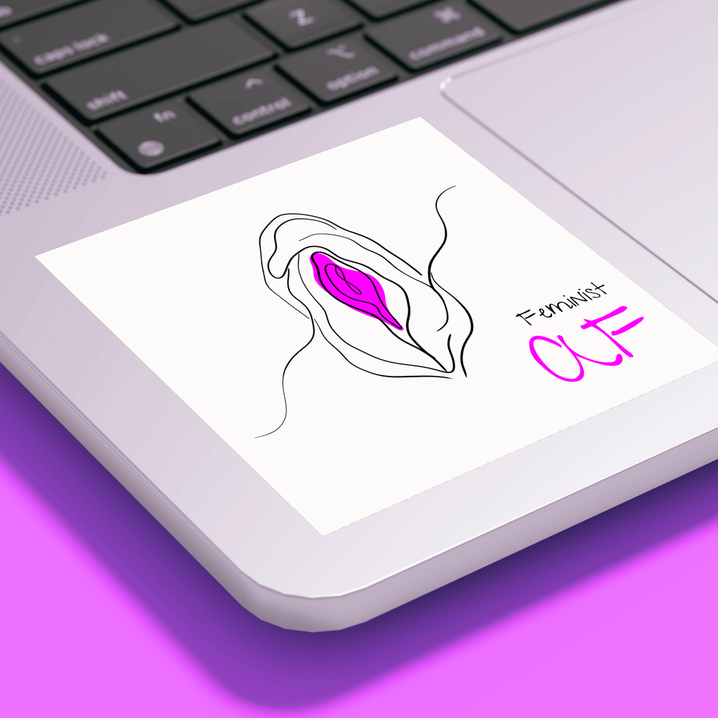 No Shit Shirts - Sticker: Feminist AF - Society & Patriarchy - basic