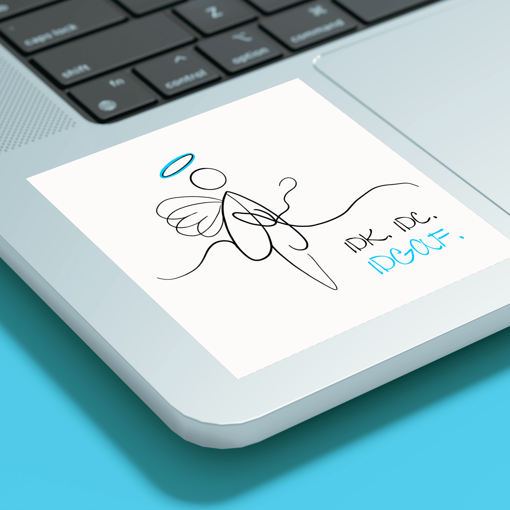 No Shit Shirts - Sticker: IDK. IDC. IDGAF. - Society & Patriarchy - basic