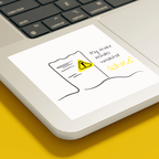 No Shit Shirts - Sticker: My invoice includes unsolicited advice. - Mansplaining - basic